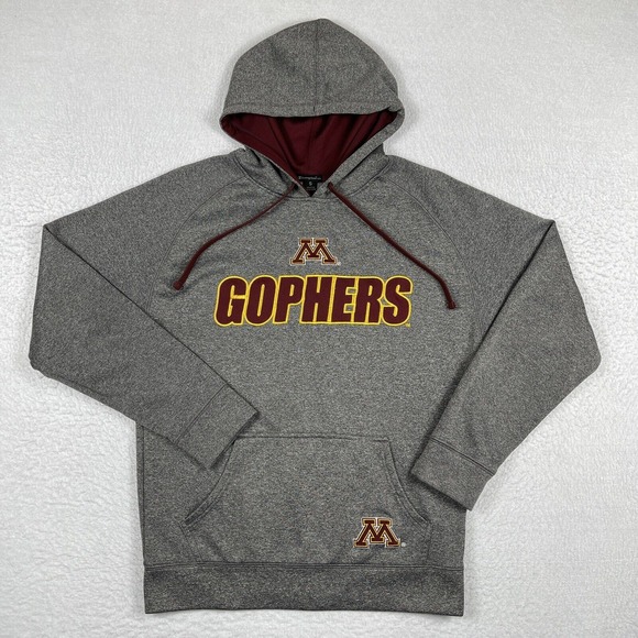 Minnesota Golden Gophers Sweatshirt Mens Small Gray Hoodie Pullover NCAA College - Picture 1 of 13